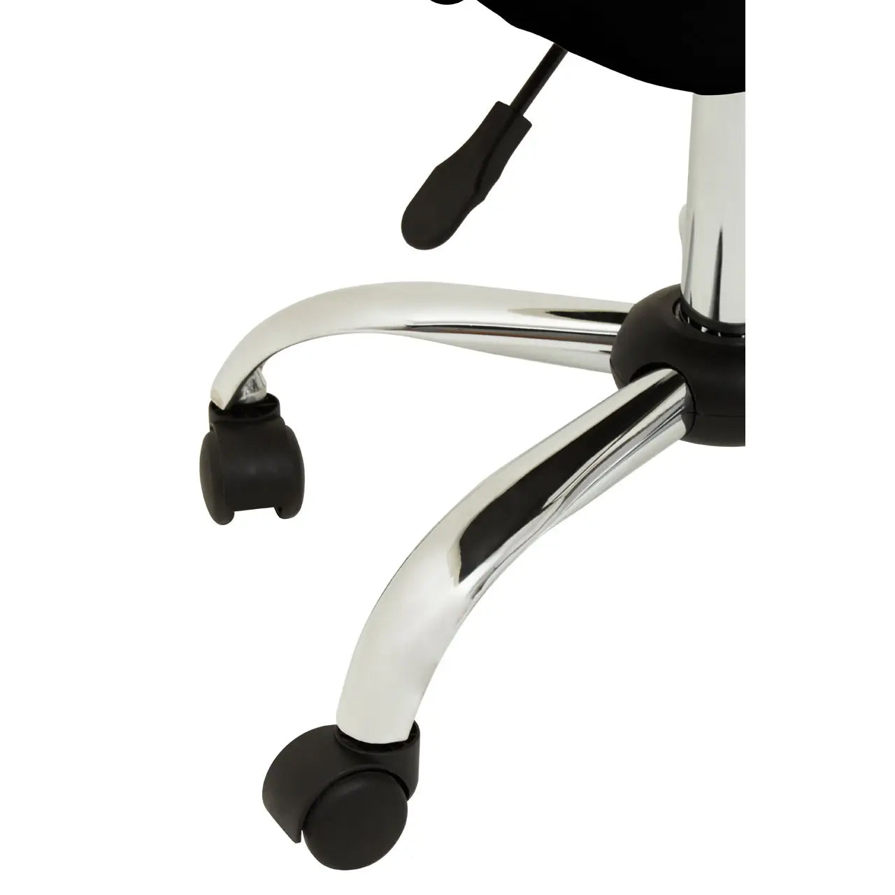 Brent Ribbed Back Faux Leather Home And Office Chair In Black
