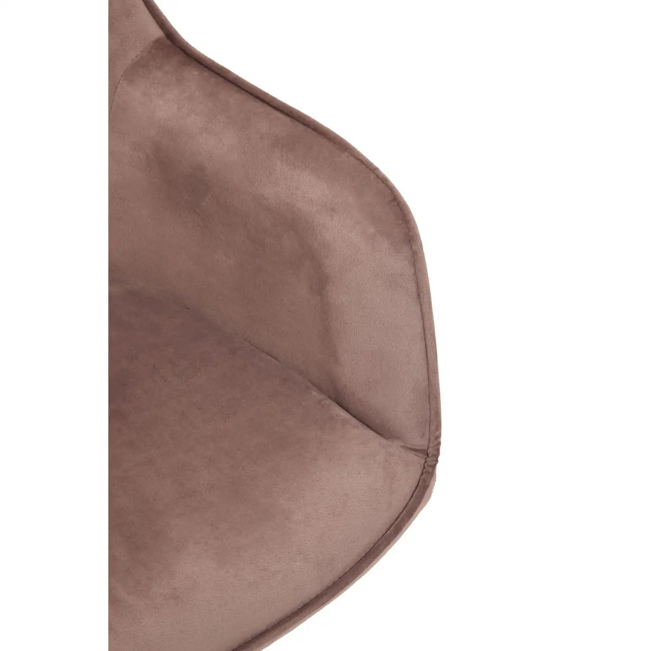 Brent Velvet Home And Office Chair In Pink With Gold Base