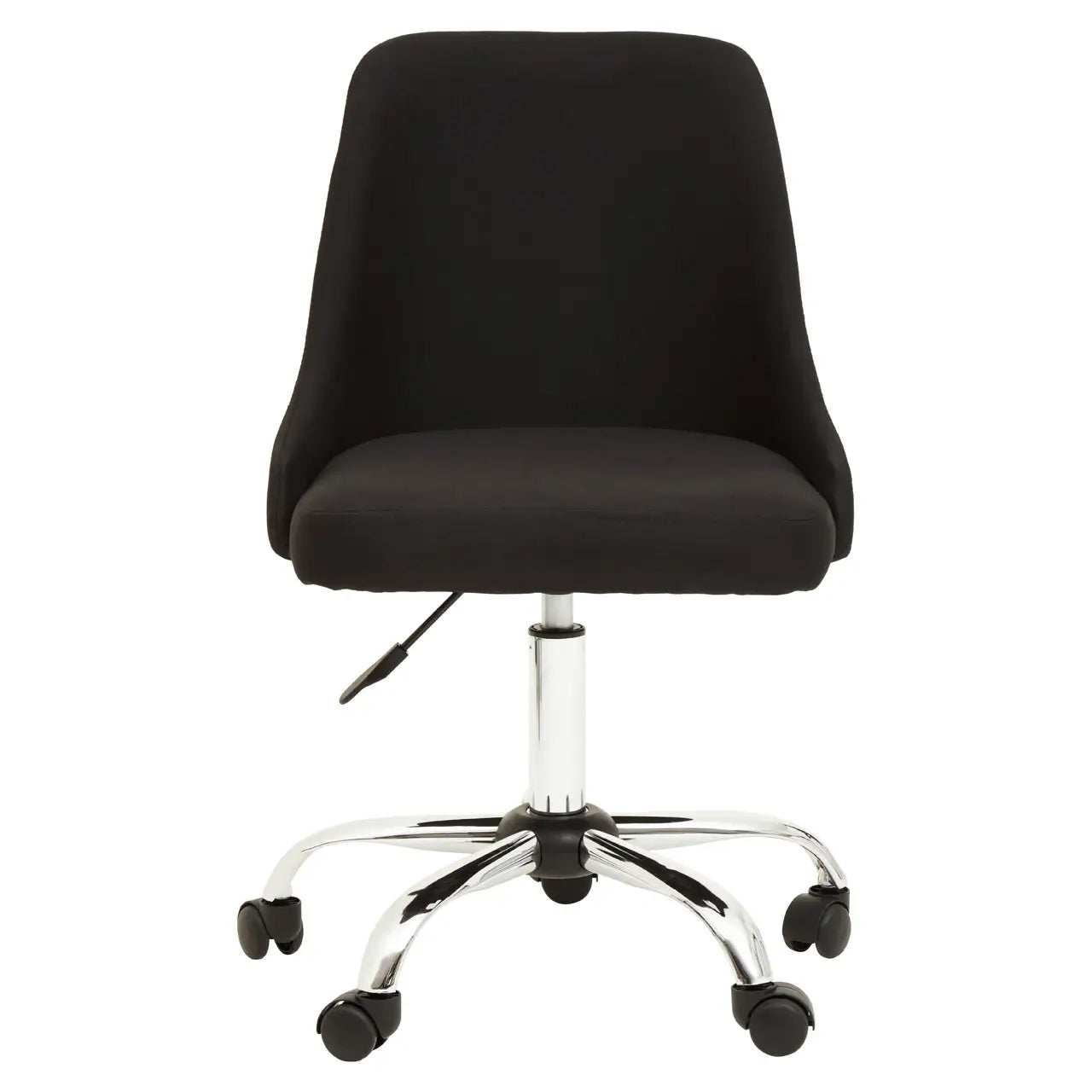 Brent Fabric Home And Office Chair In Black And Chrome