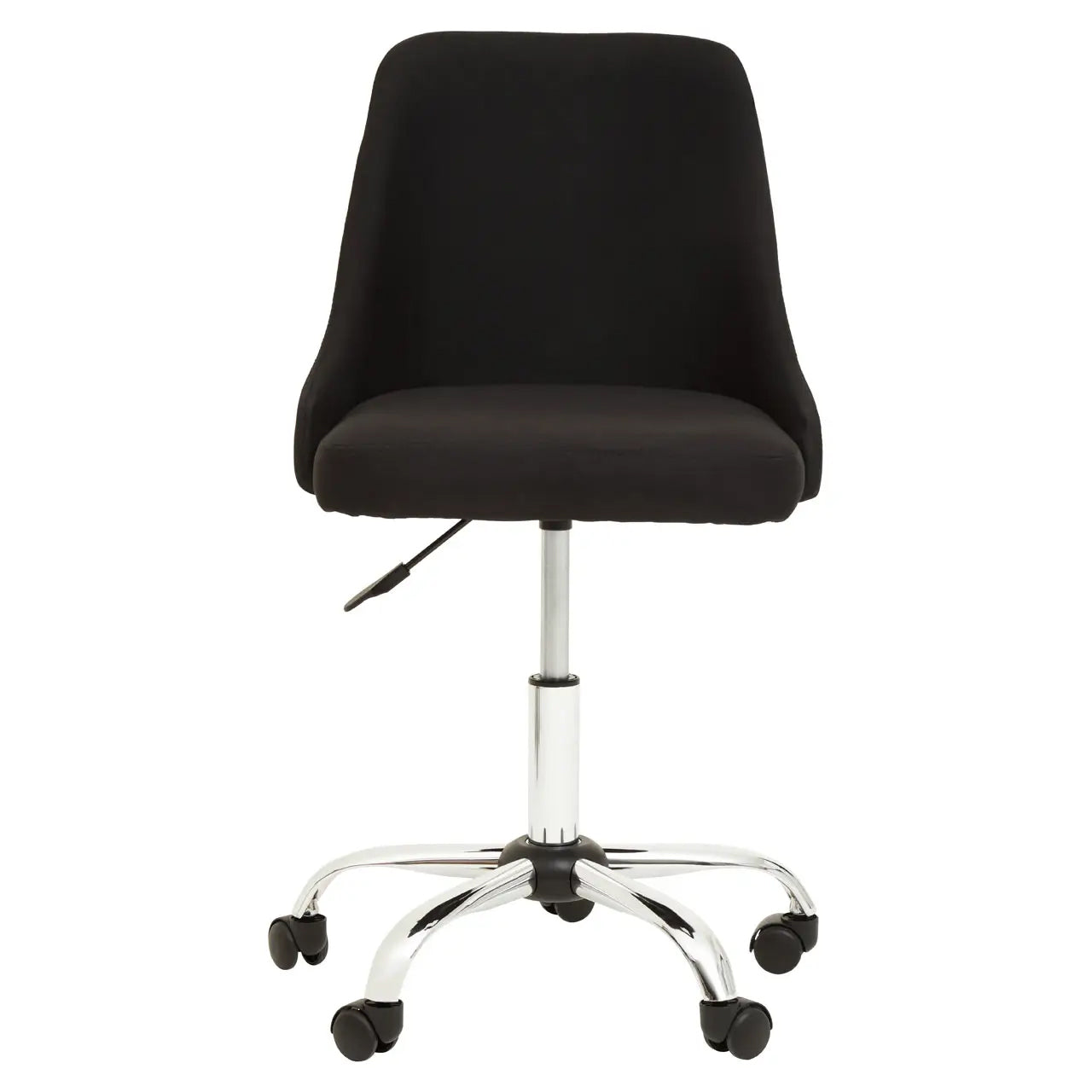 Brent Fabric Home And Office Chair In Black And Chrome