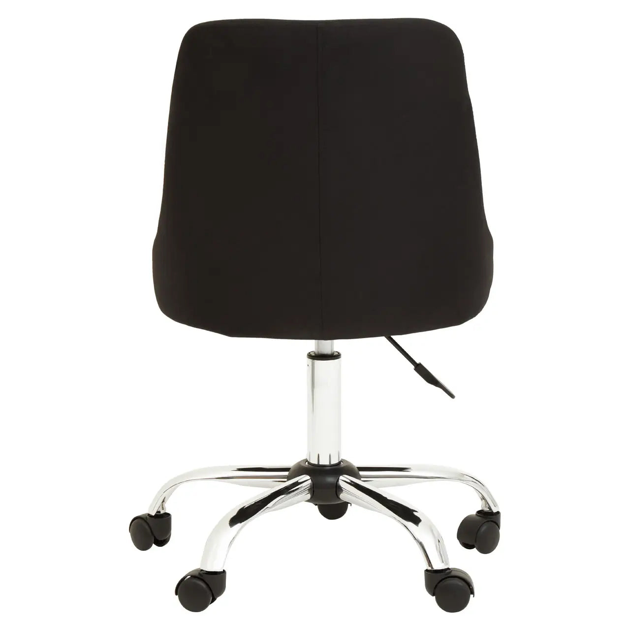 Brent Fabric Home And Office Chair In Black And Chrome