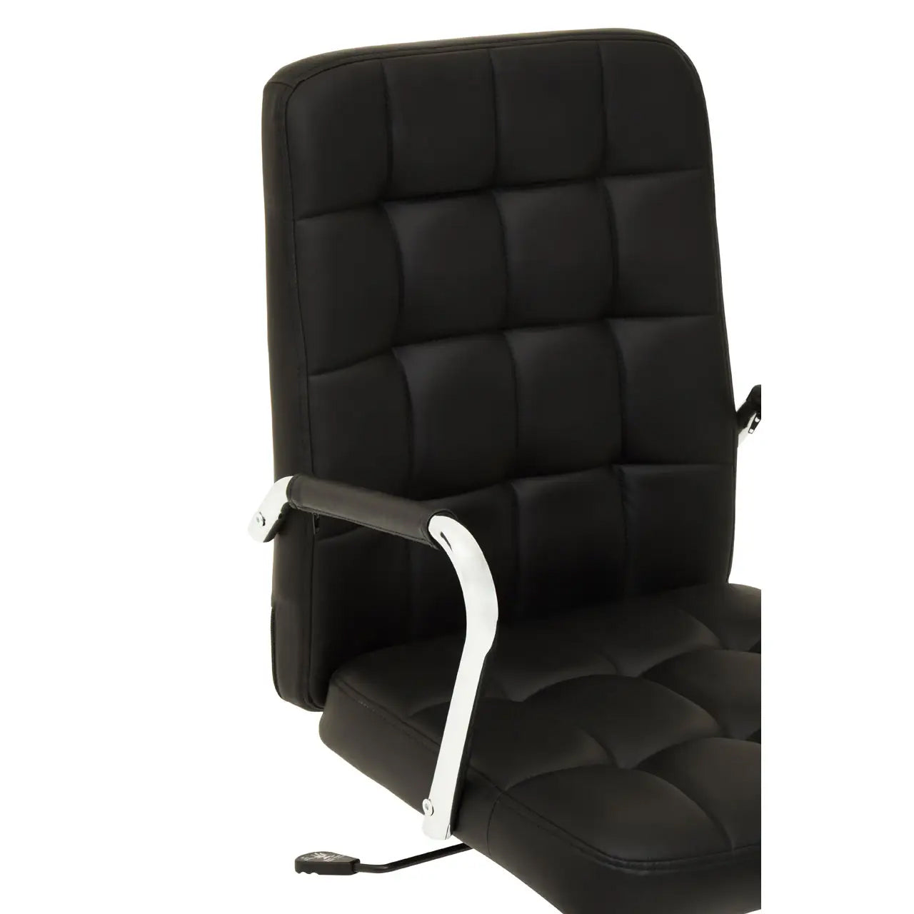 Brent Tufted Faux Leather Home And Office Chair In Black