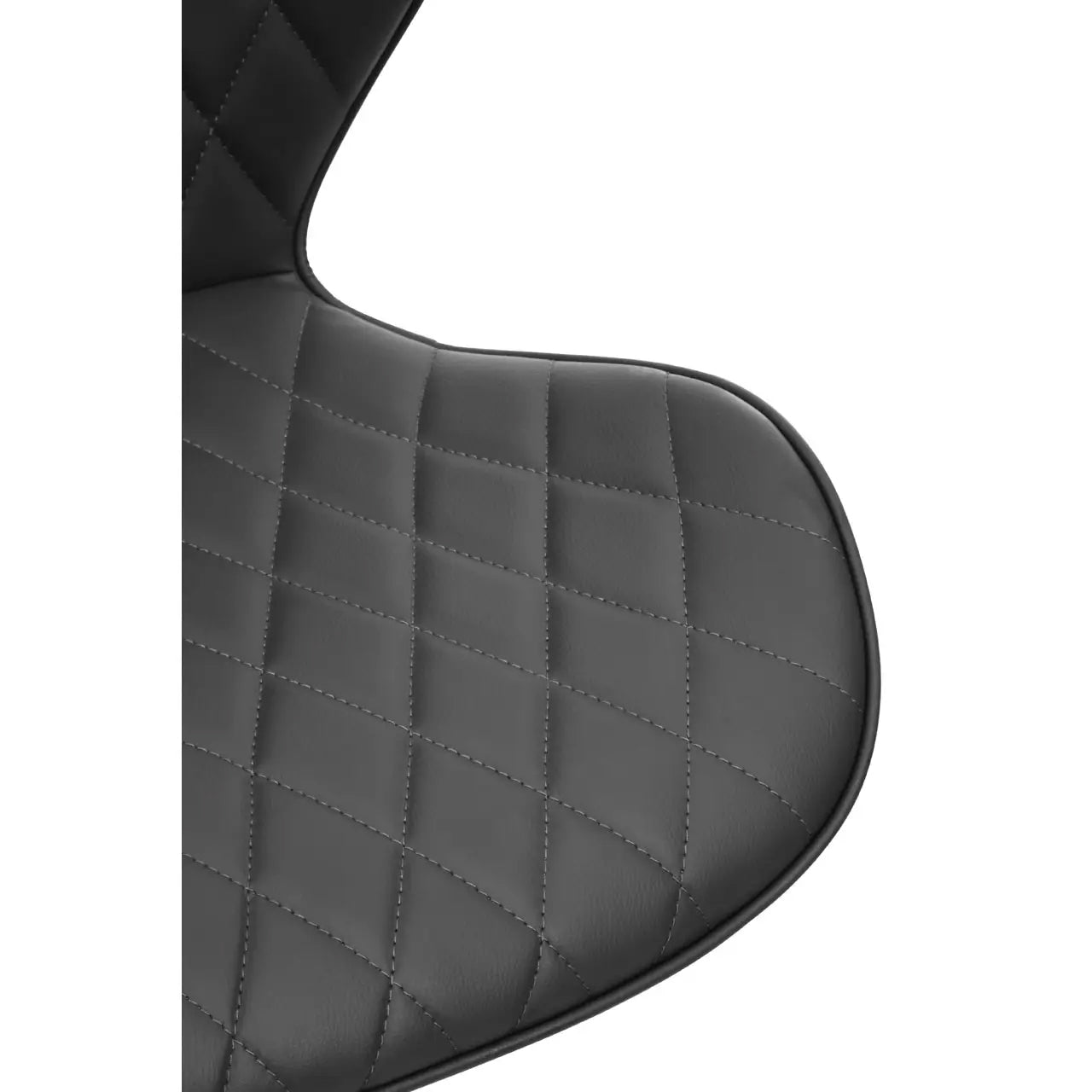 Brent Faux Leather Home And Office Chair In Black With Black Base