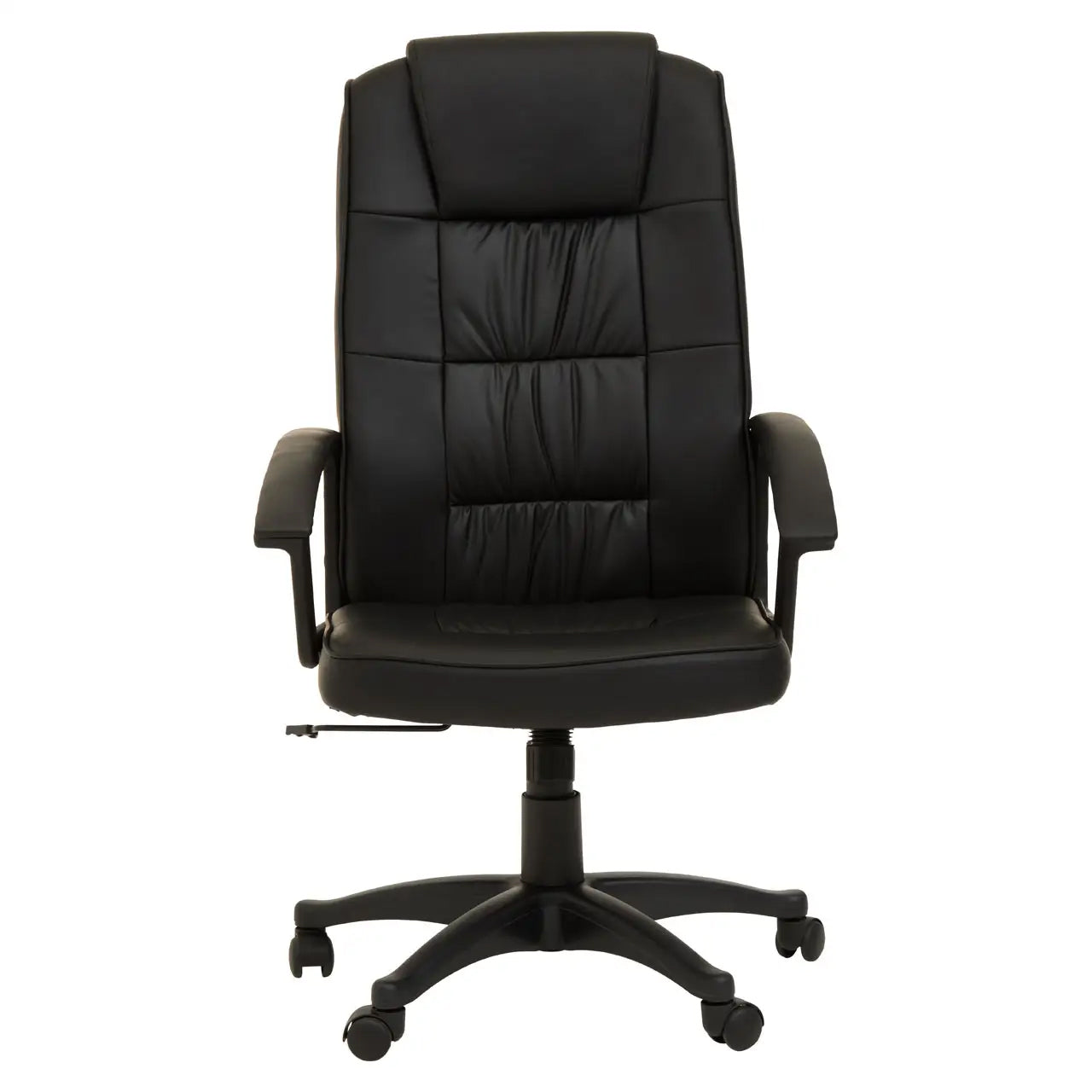Brent Faux Leather Home And Office Chair In Black