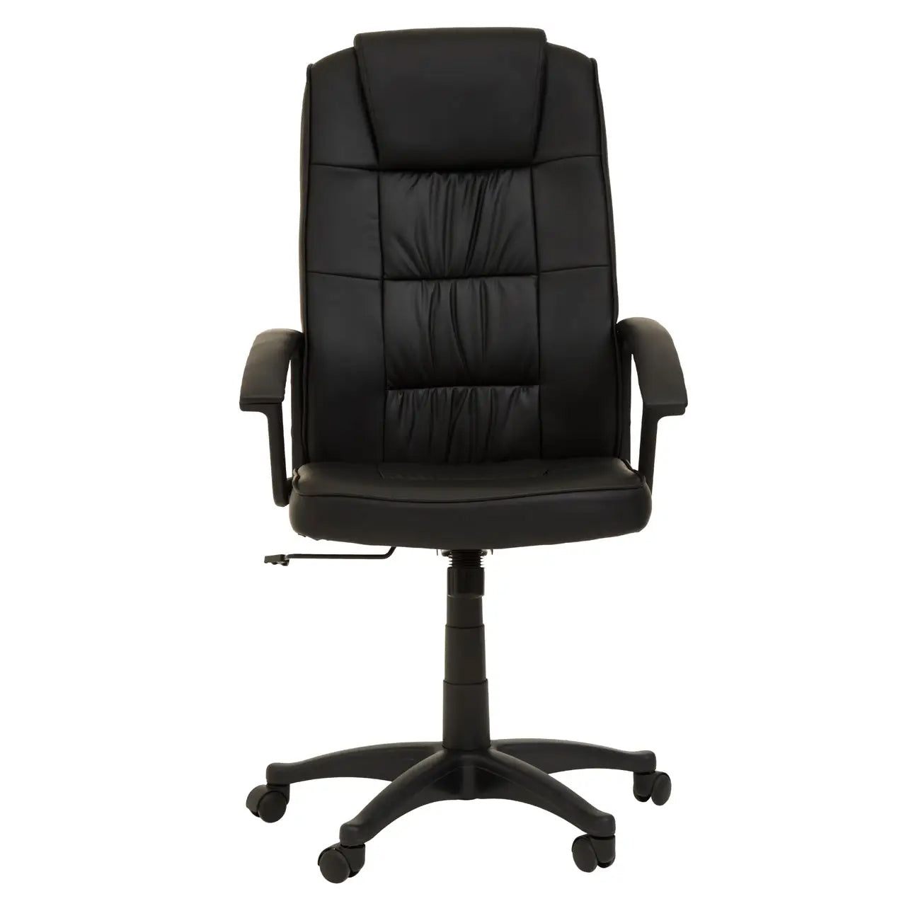 Brent Faux Leather Home And Office Chair In Black