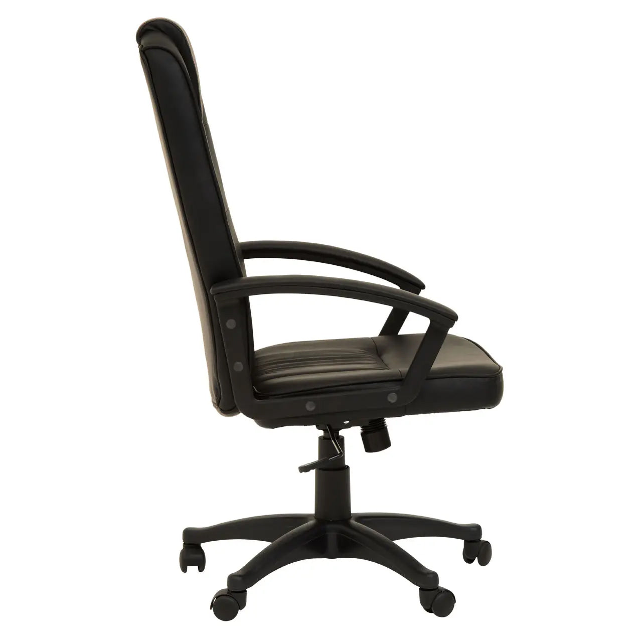 Brent Faux Leather Home And Office Chair In Black