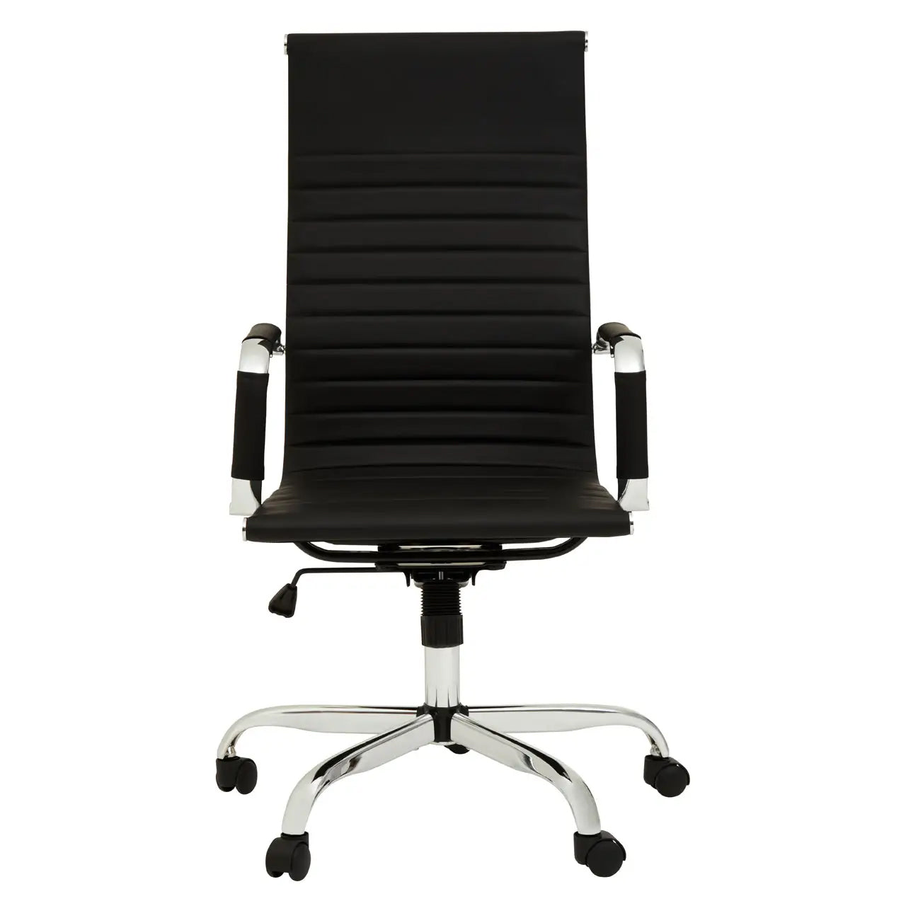 Brent High Back Faux Leather Home And Office Chair In Black