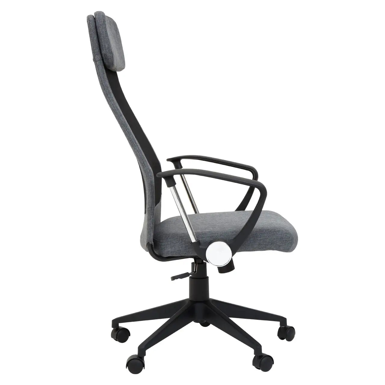 Brent Mesh And Fabric Home And Office Chair In Black And Grey