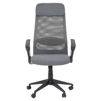 Brent Mesh And Fabric Home And Office Chair In Grey