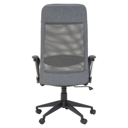 Brent Mesh And Fabric Home And Office Chair In Grey