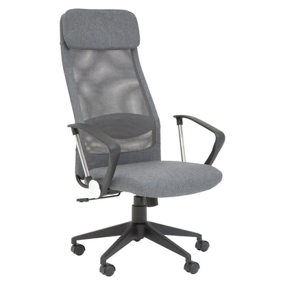 Brent Mesh And Fabric Home And Office Chair In Grey
