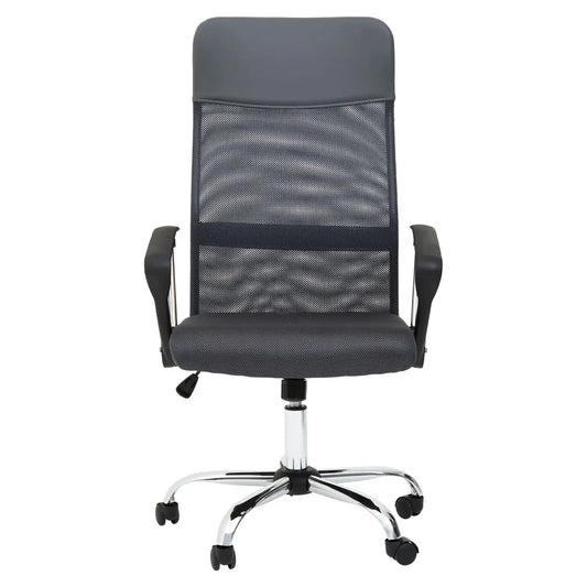 Brent Mesh Home And Office Chair In Grey