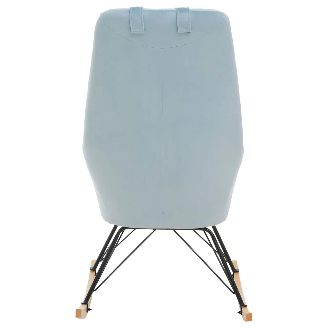 Stockholm Velvet Rocking Chair In Blue