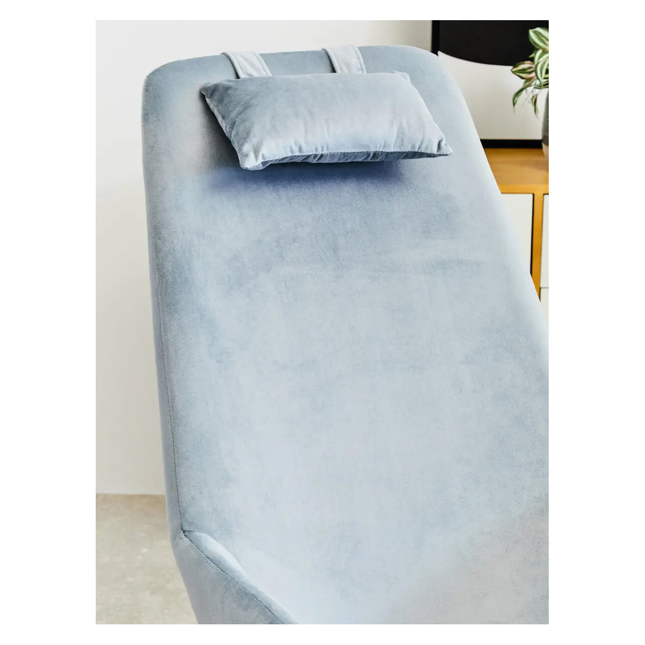Stockholm Velvet Rocking Chair In Blue