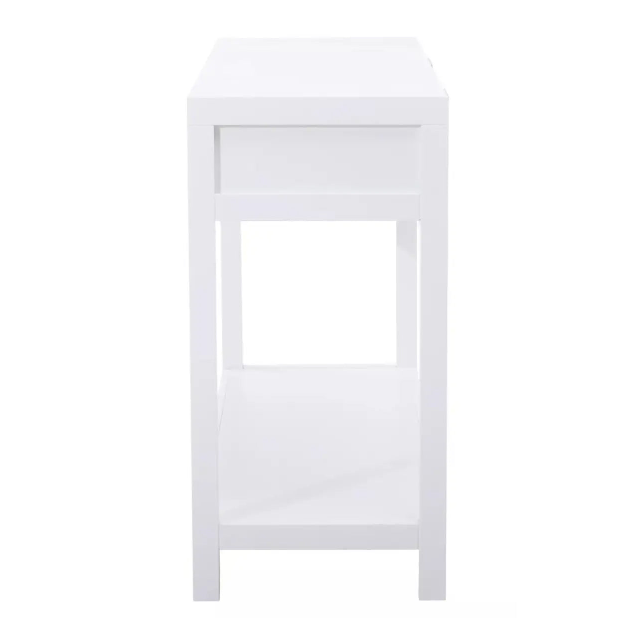 Sherman Wooden Console Table With 2 Drawers In White