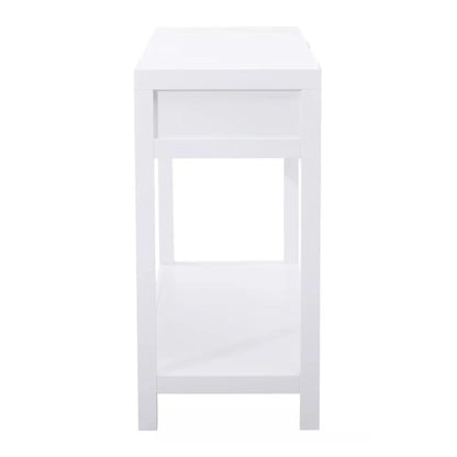 Sherman Wooden Console Table With 2 Drawers In White