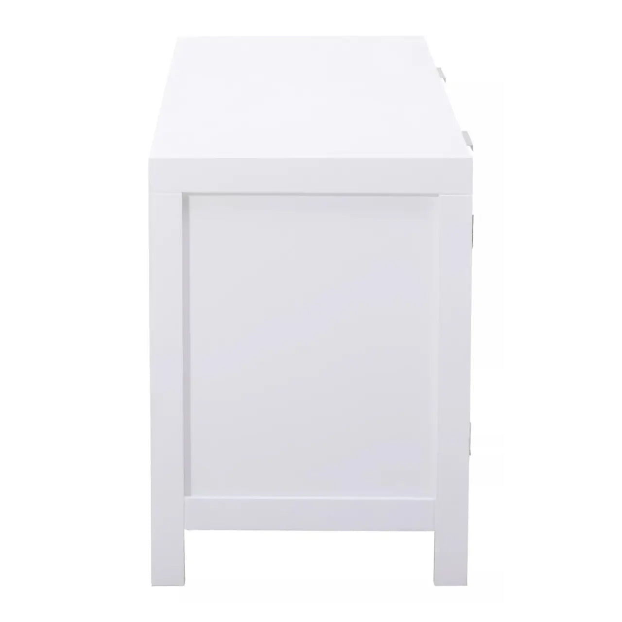 Sherman Wooden TV Stand With 2 Doors In White