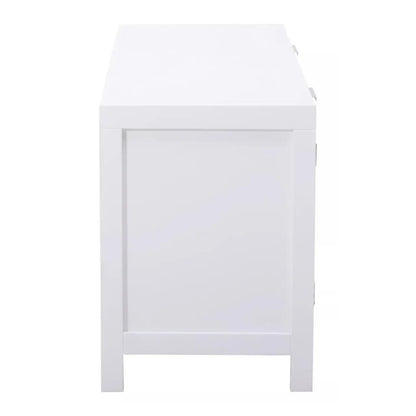 Sherman Wooden TV Stand With 2 Doors In White