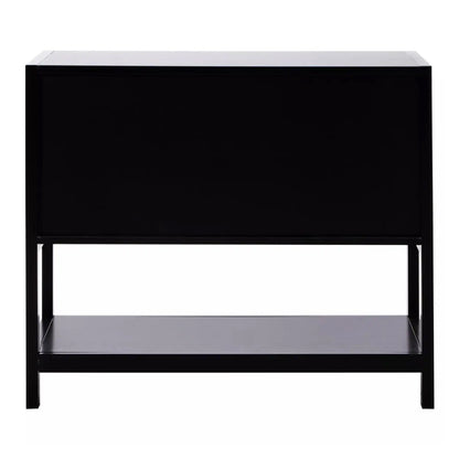 Sherman Wooden Sideboard With 2 Doors In Black