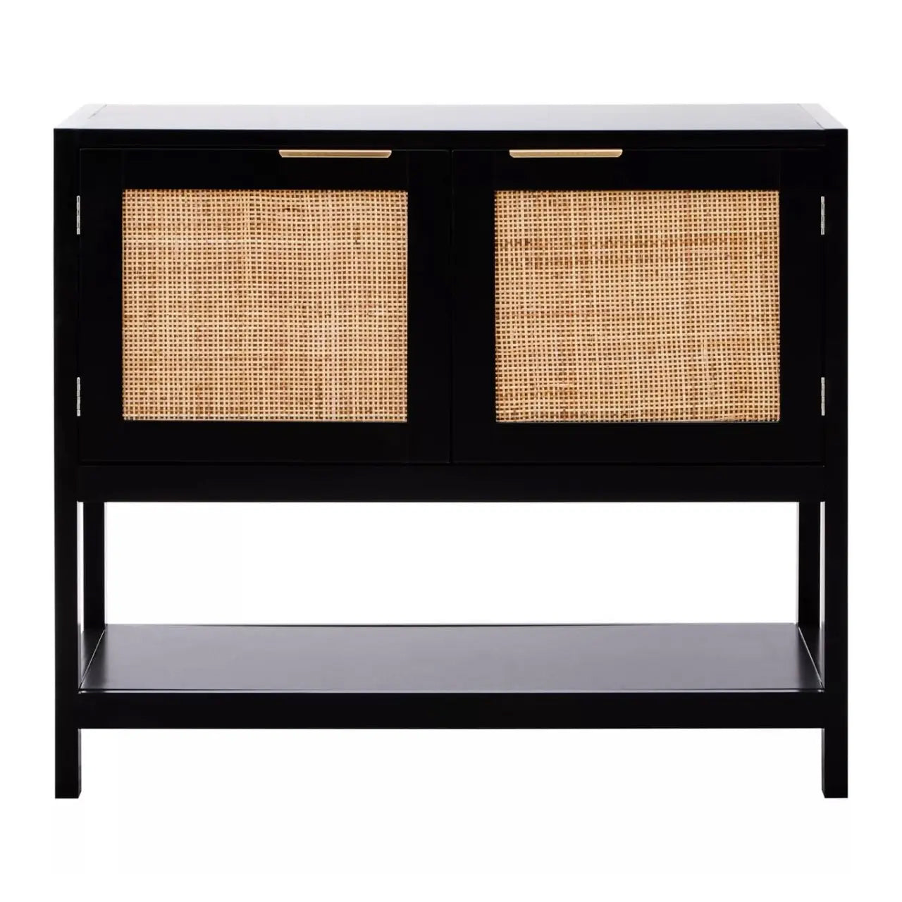 Sherman Wooden Sideboard With 2 Doors In Black
