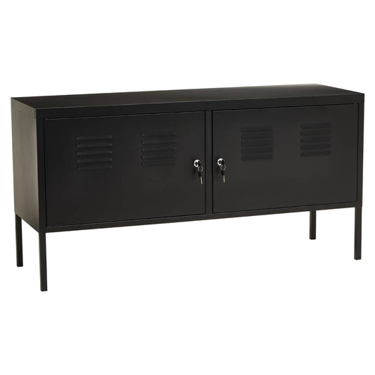 Academy Wide Metal Locker With 2 Doors In Black