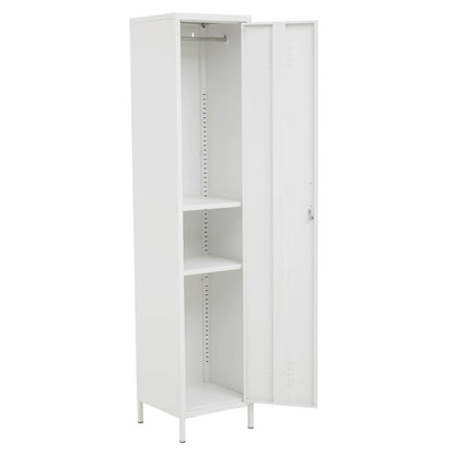 Academy Metal Locker With 1 Door In White