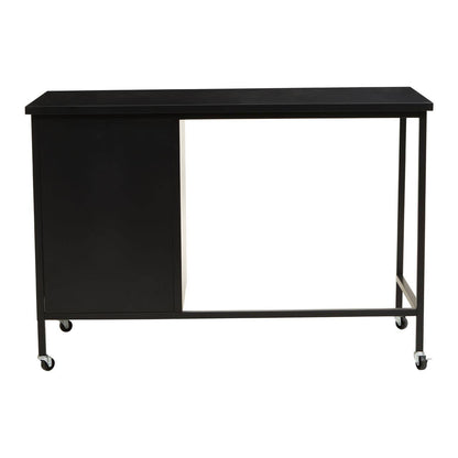 Academy Metal Desk With 3 Drawers In Black
