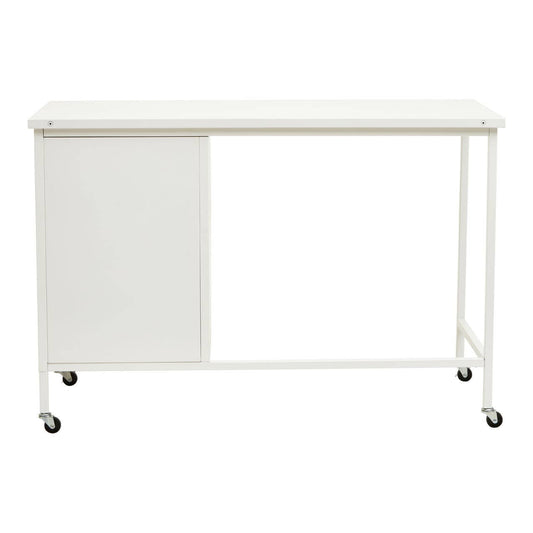 Academy Metal Desk With 3 Drawers In White