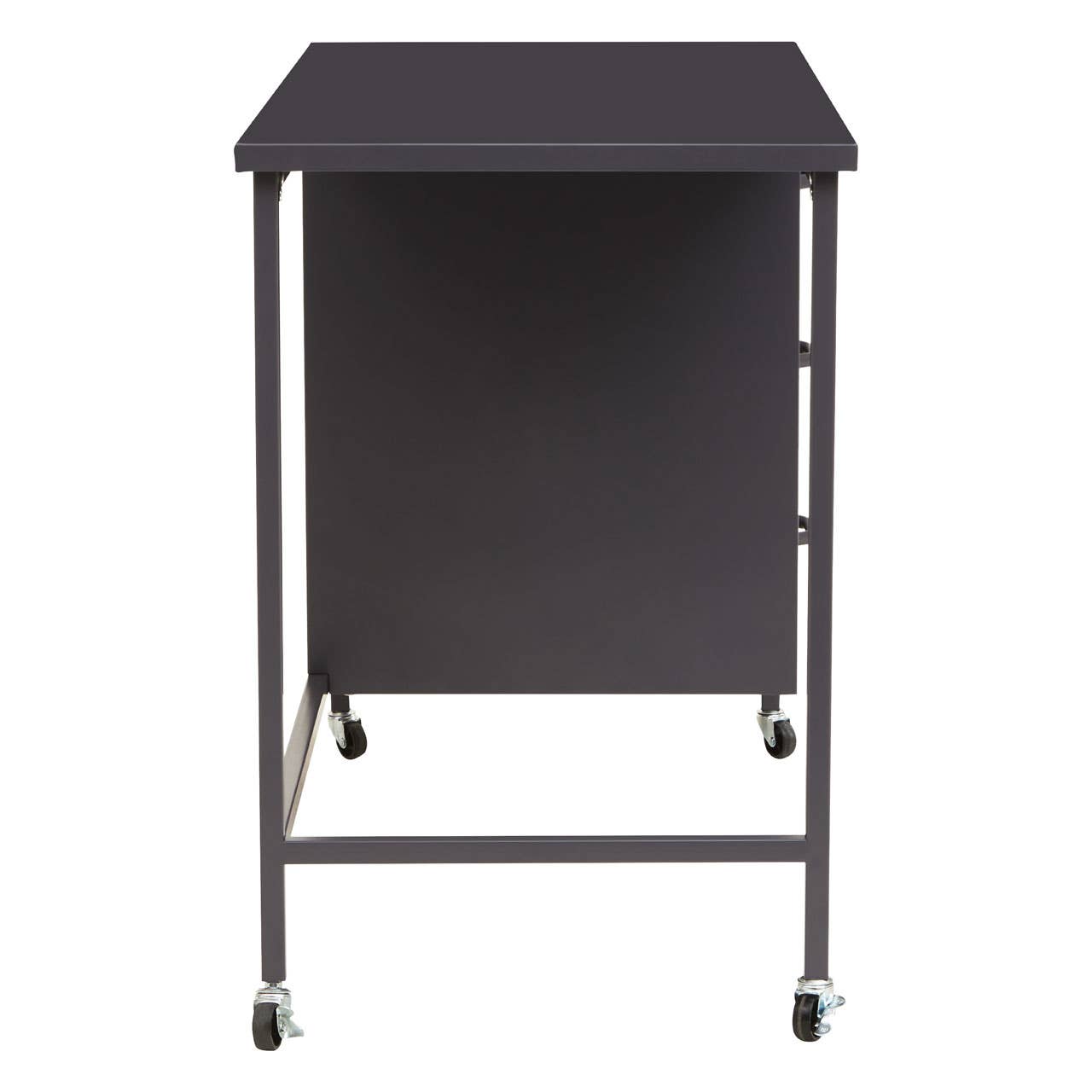 Academy Metal Desk With 3 Drawers In Grey