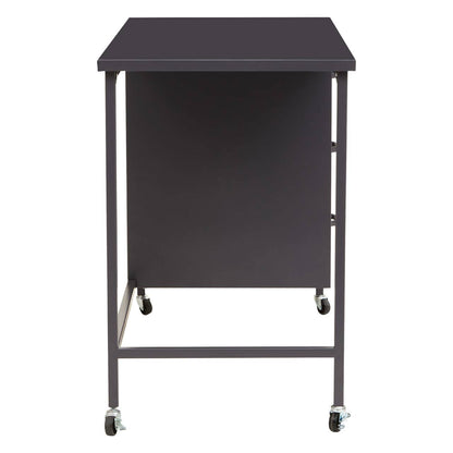 Academy Metal Desk With 3 Drawers In Grey