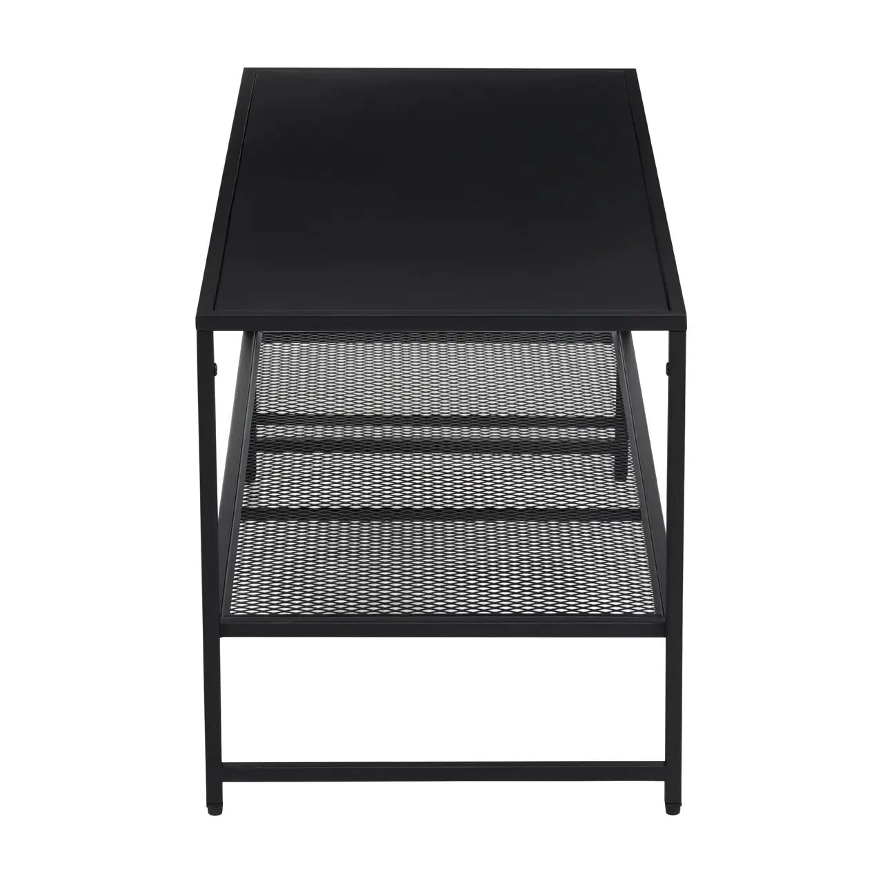 Acero Rectangular Metal Coffee Table In Black