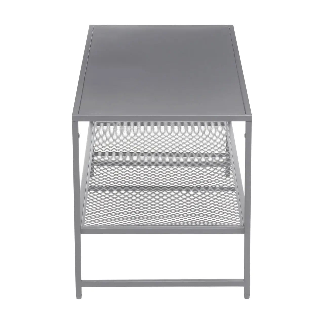 Acero Rectangular Metal Coffee Table In Grey