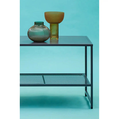 Acero Rectangular Metal Coffee Table In Grey