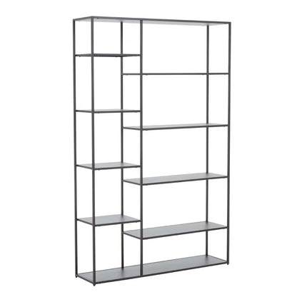 Acero Tall Metal Multi Shelving Unit In Grey