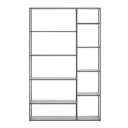 Acero Tall Metal Multi Shelving Unit In Grey