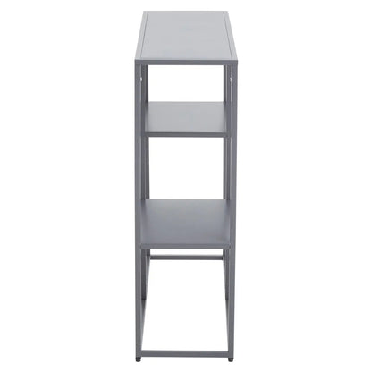 Acero Metal Multi Shelving Unit In Grey