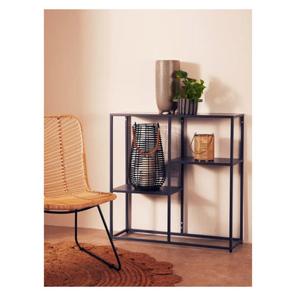 Acero Metal Multi Shelving Unit In Grey