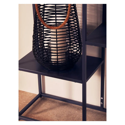 Acero Metal Multi Shelving Unit In Grey