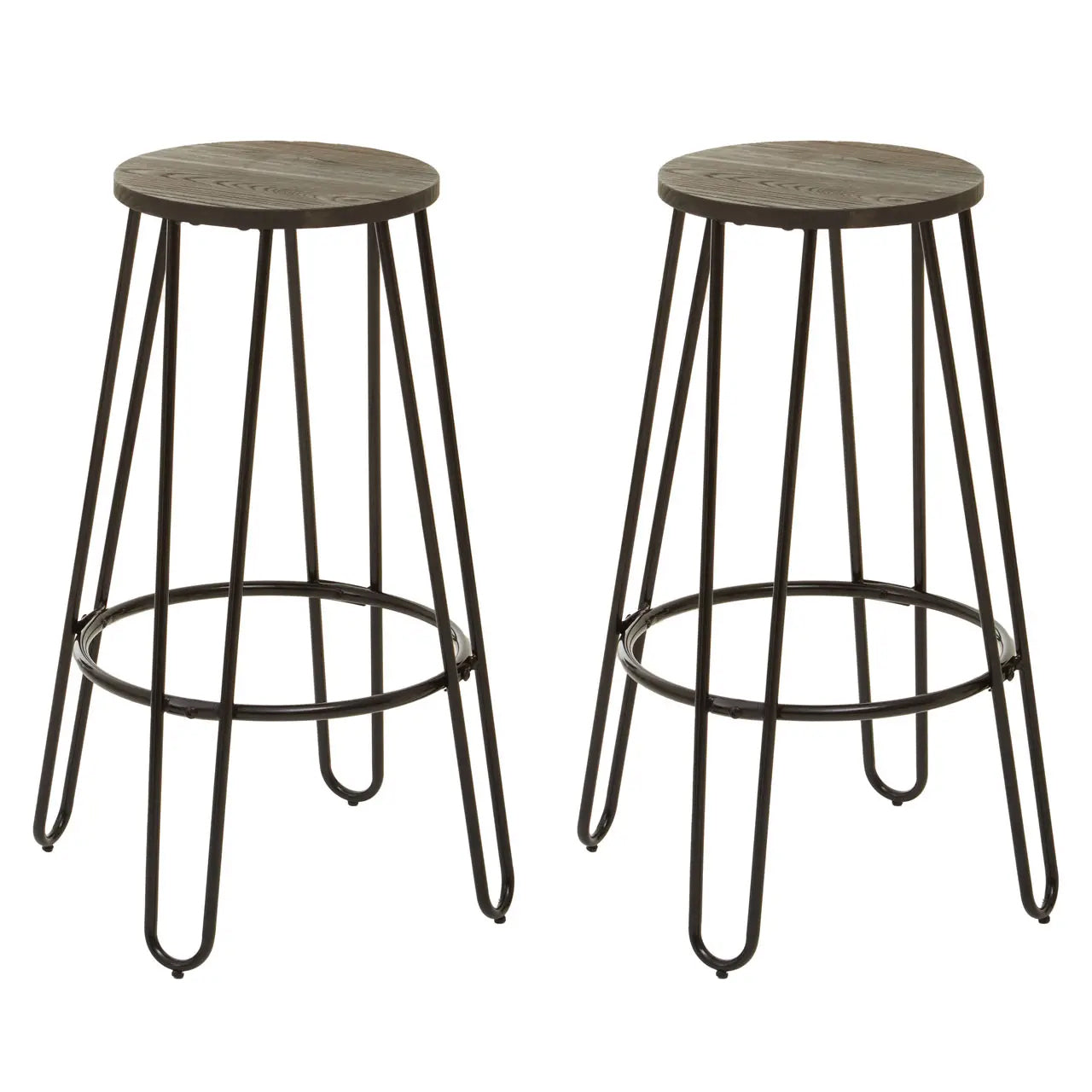 District Wooden Bar Table And Stool Set In Elm