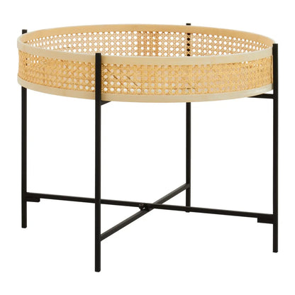 Depok Natural Rattan Coffee Table With Cross Legs