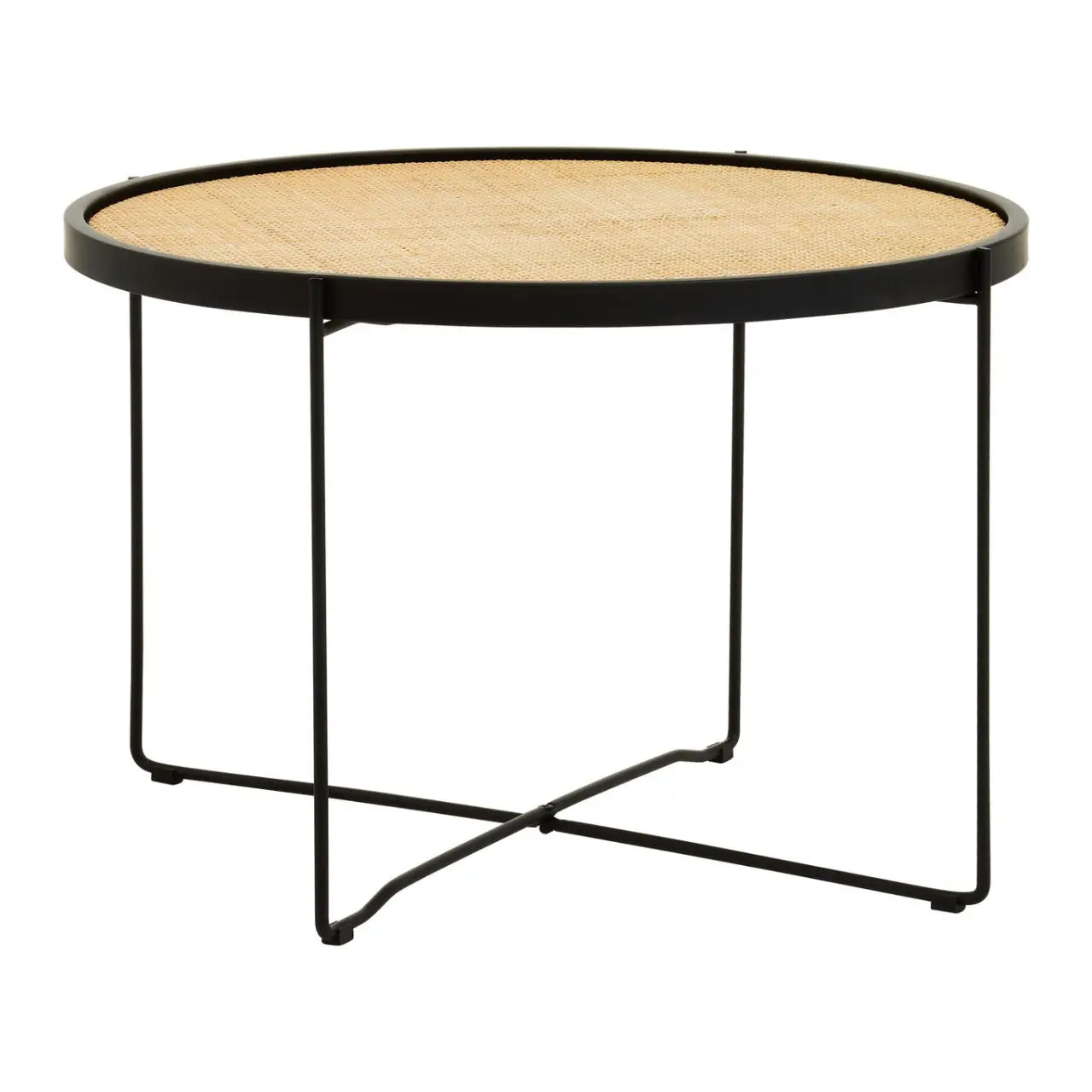 Depok Round Rattan Coffee Table In Natural