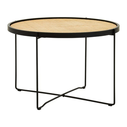 Depok Round Rattan Coffee Table In Natural