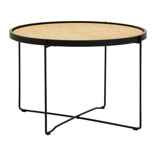 Depok Round Rattan Coffee Table In Natural