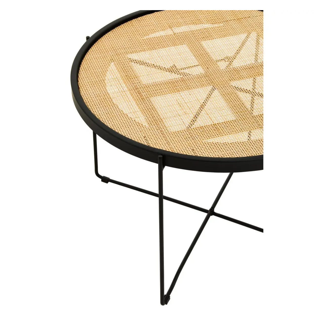 Depok Round Rattan Coffee Table In Natural