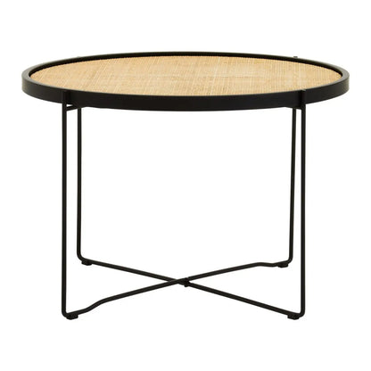 Depok Round Rattan Coffee Table In Natural