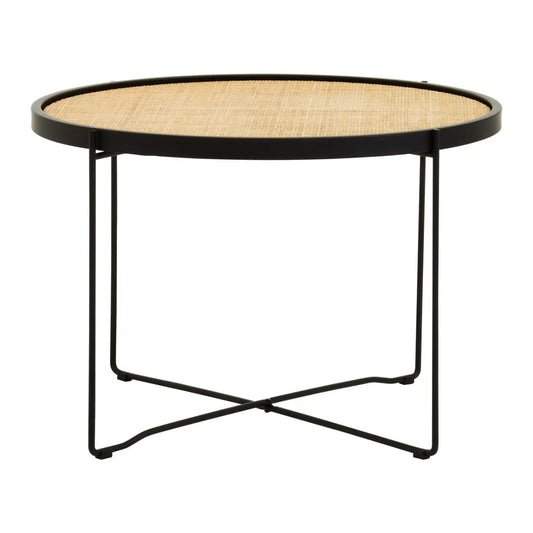 Depok Round Rattan Coffee Table In Natural