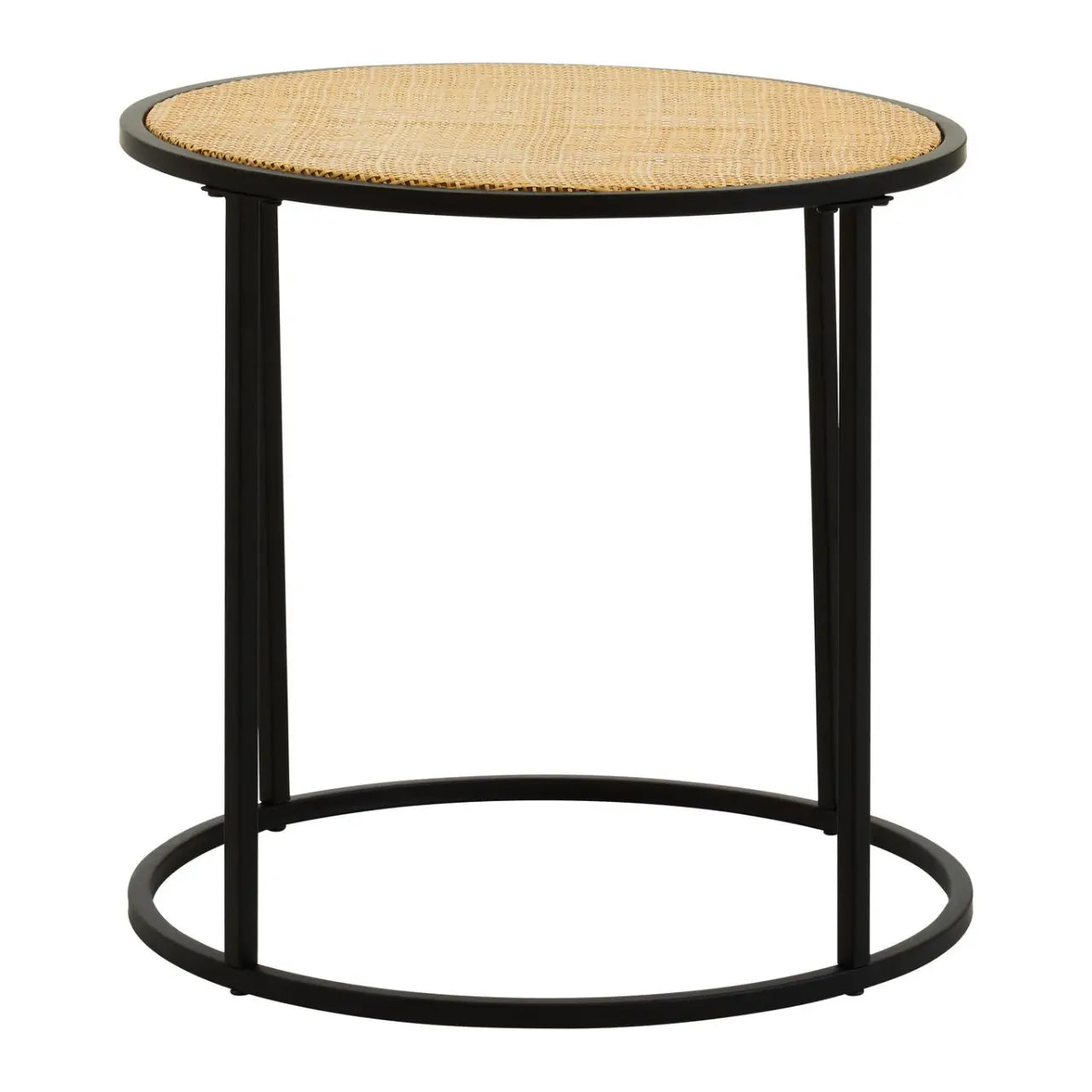 Depok Round Rattan Side Table In Natural
