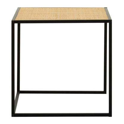 Depok Square Rattan Side Table In Natural