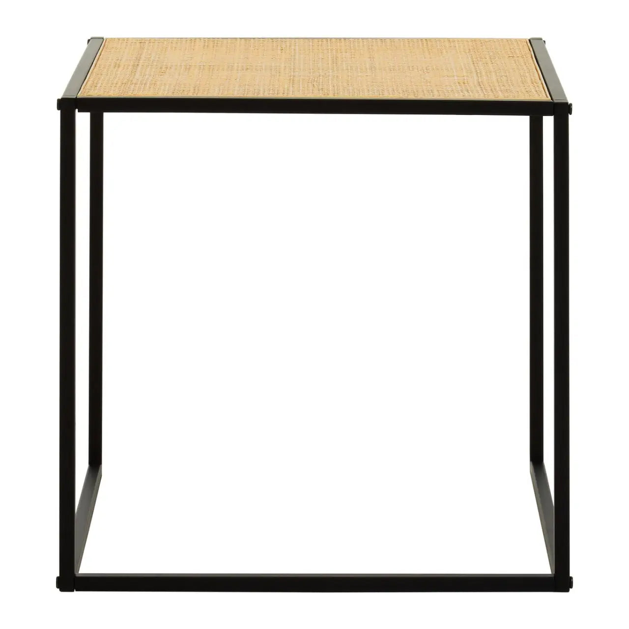 Depok Square Rattan Side Table In Natural