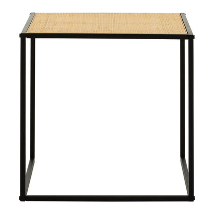 Depok Square Rattan Side Table In Natural